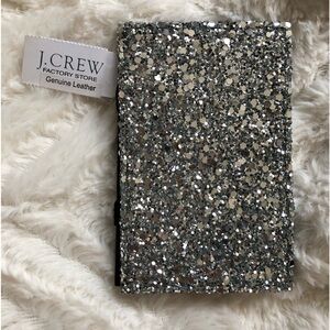 J. Crew Factory Store glitter business card holder! NWT!